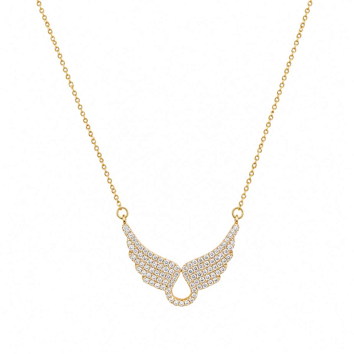 Starlit Wings Zircon Necklace