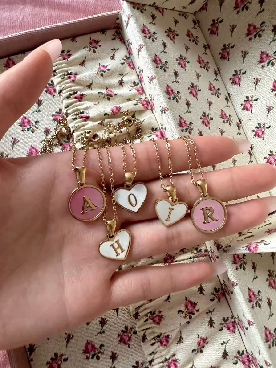 Ivory Love Letter Heart Necklace