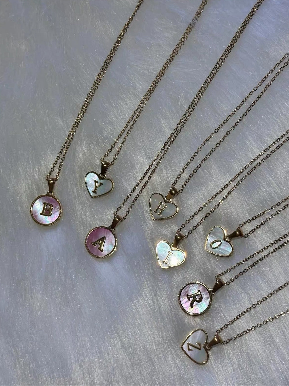 Ivory Love Letter Heart Necklace