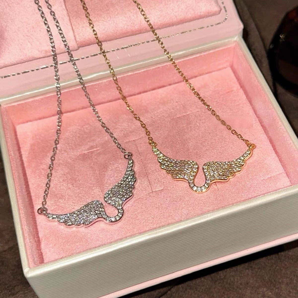 Starlit Wings Zircon Necklace