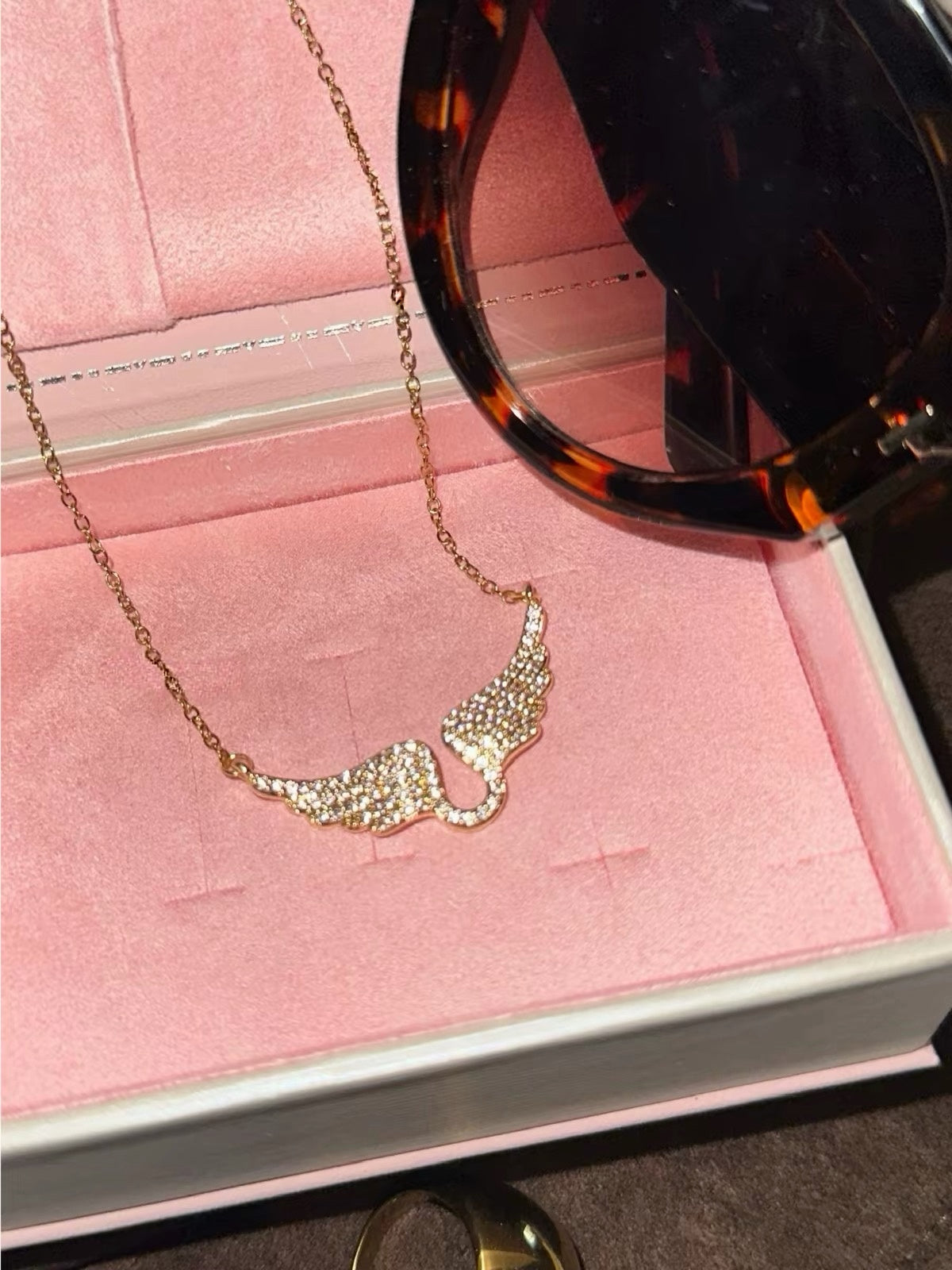 Starlit Wings Zircon Necklace