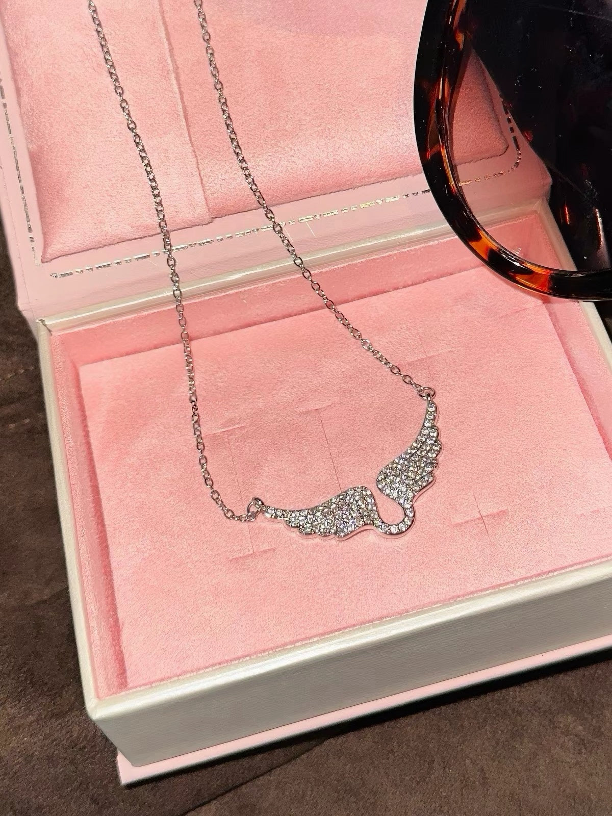 Starlit Wings Zircon Necklace