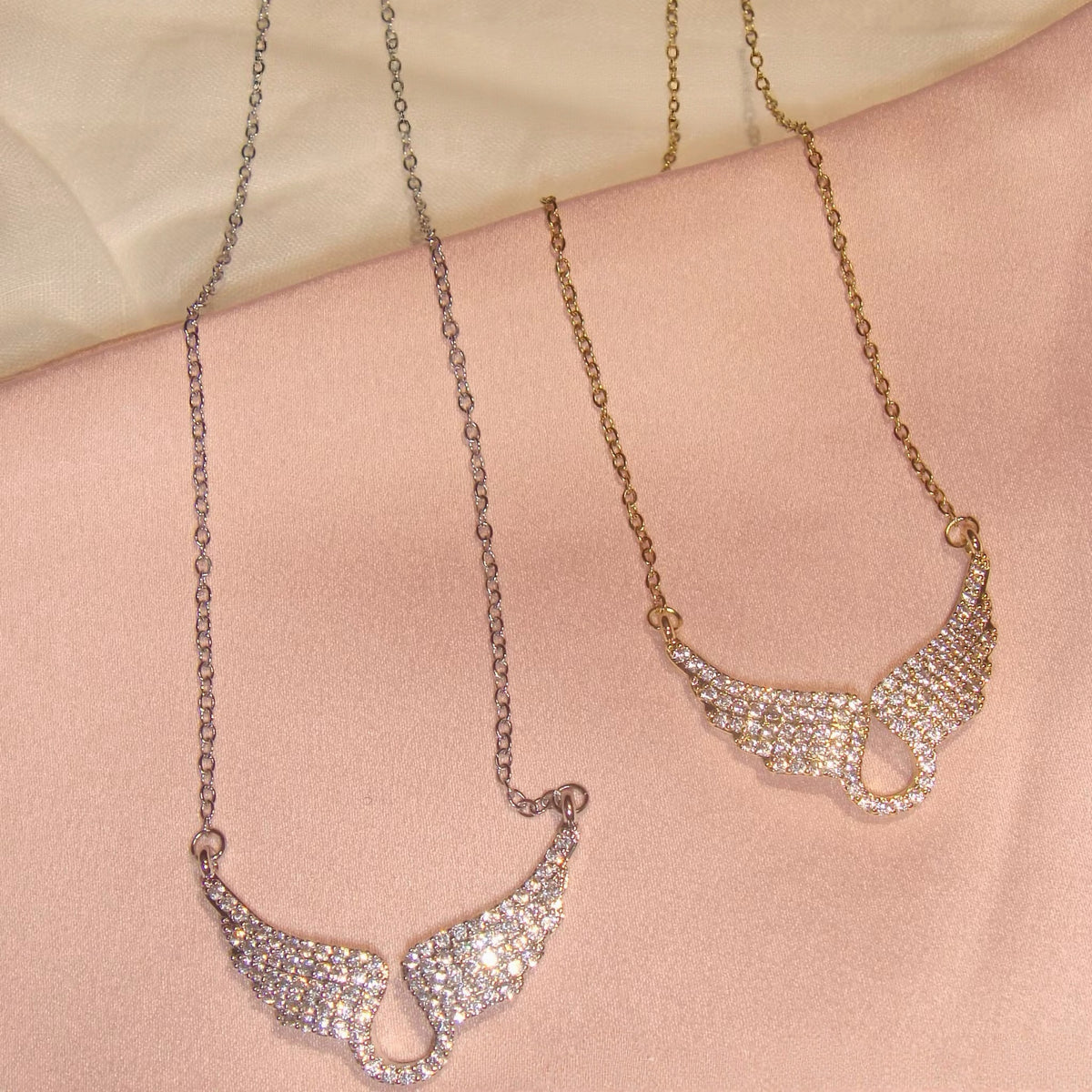 Starlit Wings Zircon Necklace