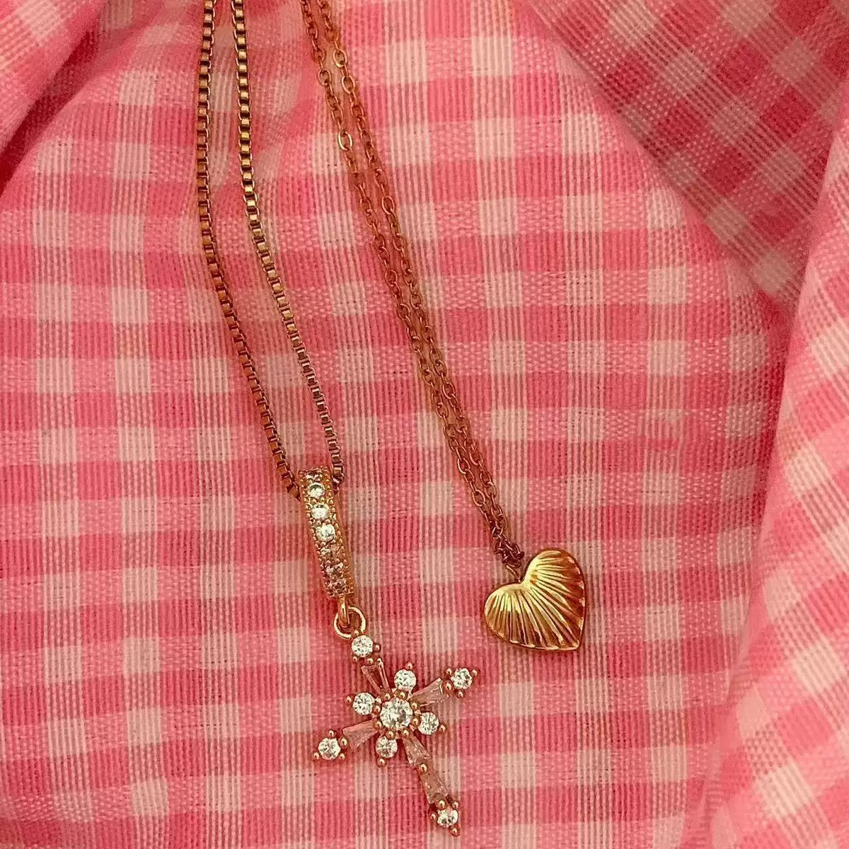 Golden Hour Promise Necklace Duo