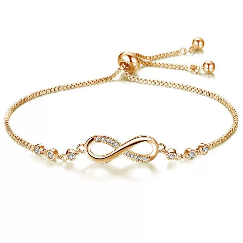 Forever Loop Heart Zircon Bracelet