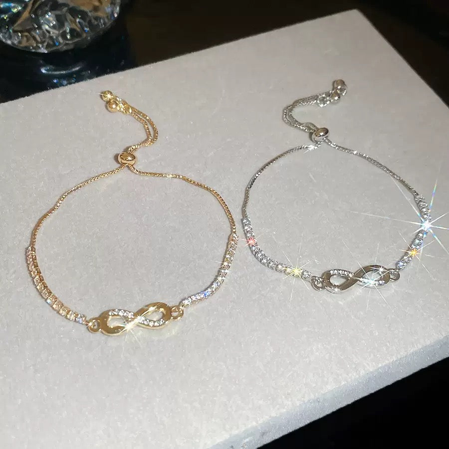 Forever Loop Heart Zircon Bracelet