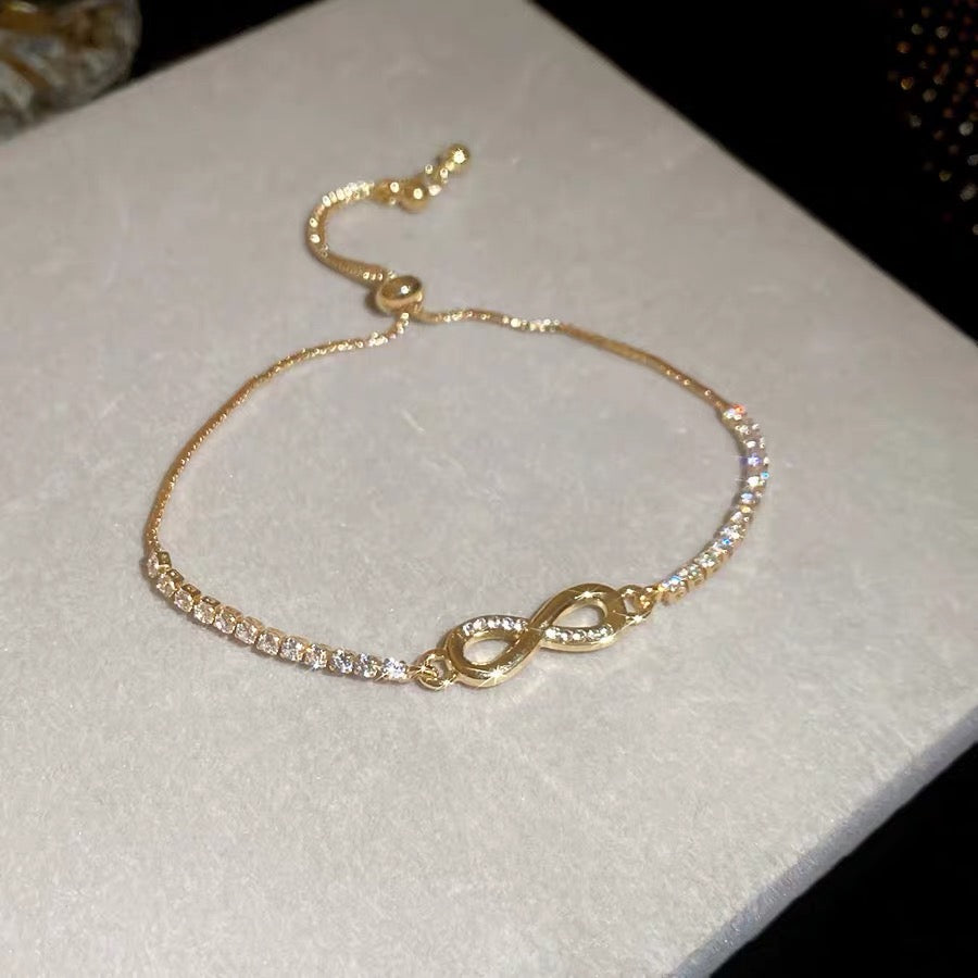 Forever Loop Heart Zircon Bracelet