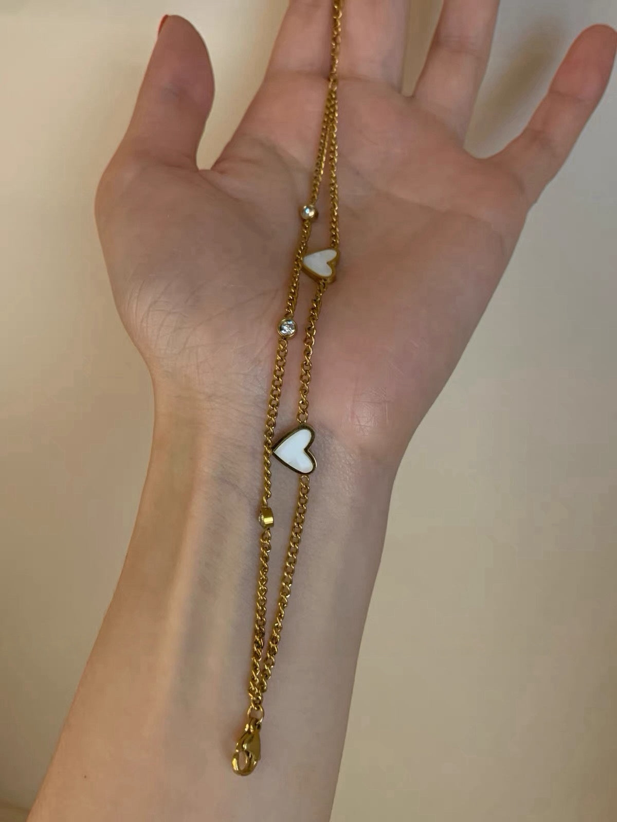 Love Orbit Heart Zircon Bracelet