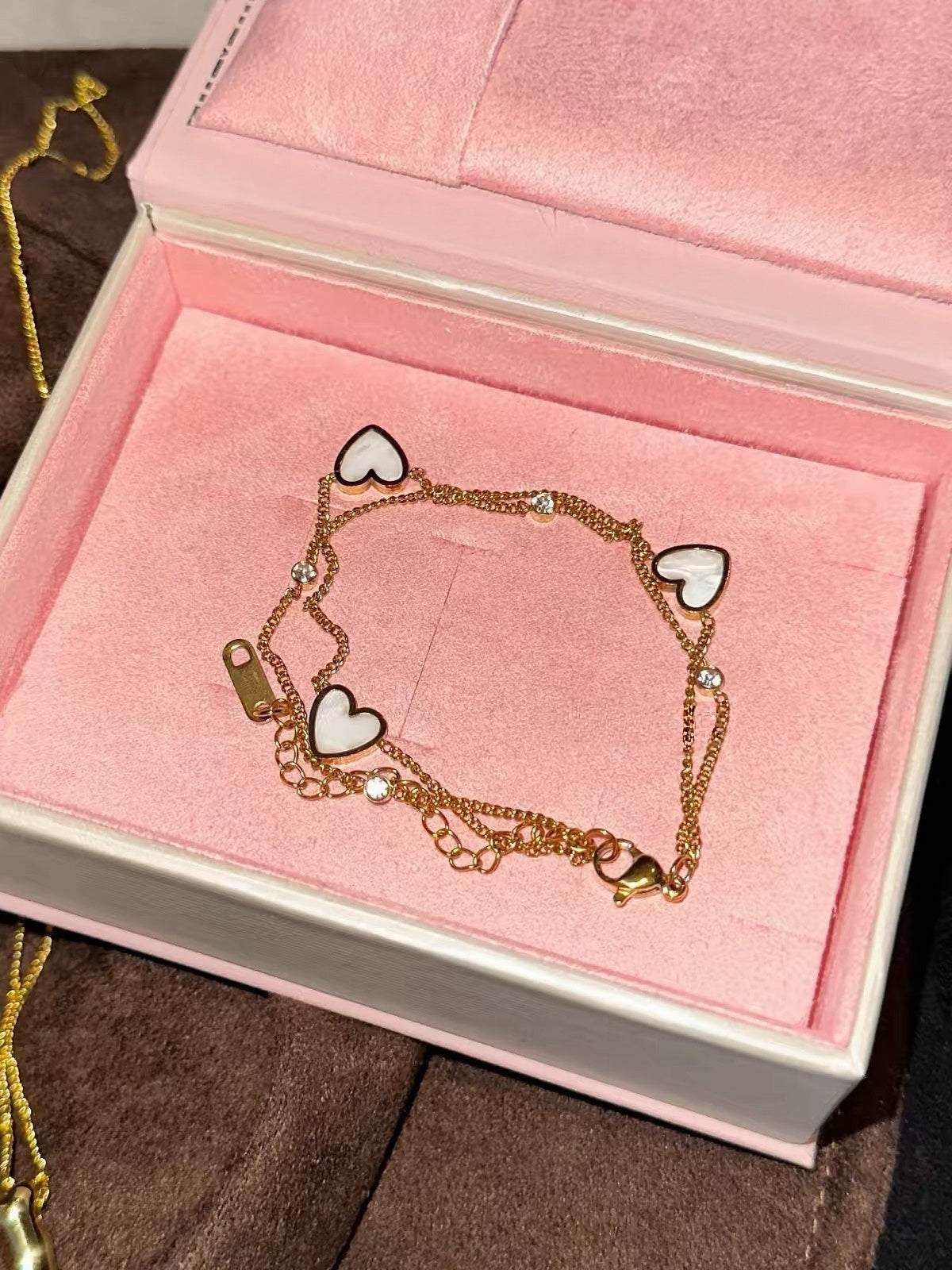 Love Orbit Heart Zircon Bracelet