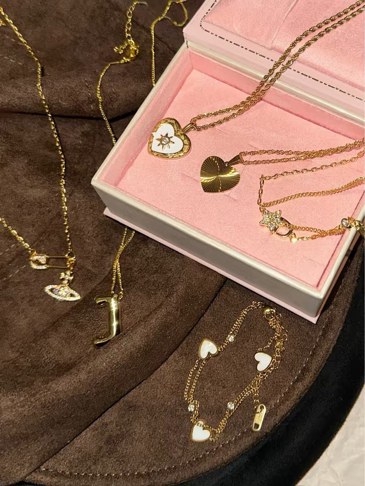 Love Orbit Heart Zircon Bracelet