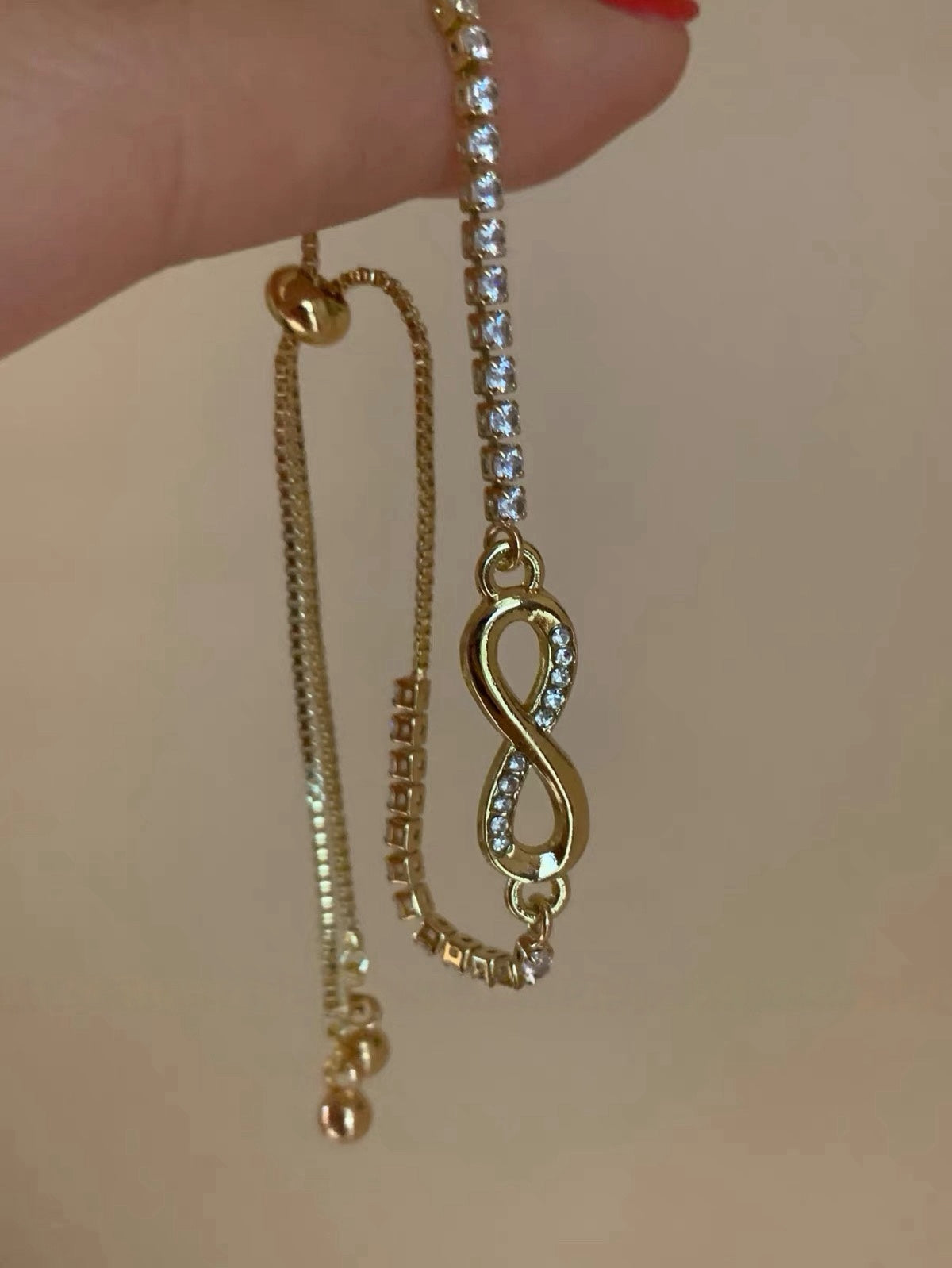 Forever Loop Heart Zircon Bracelet