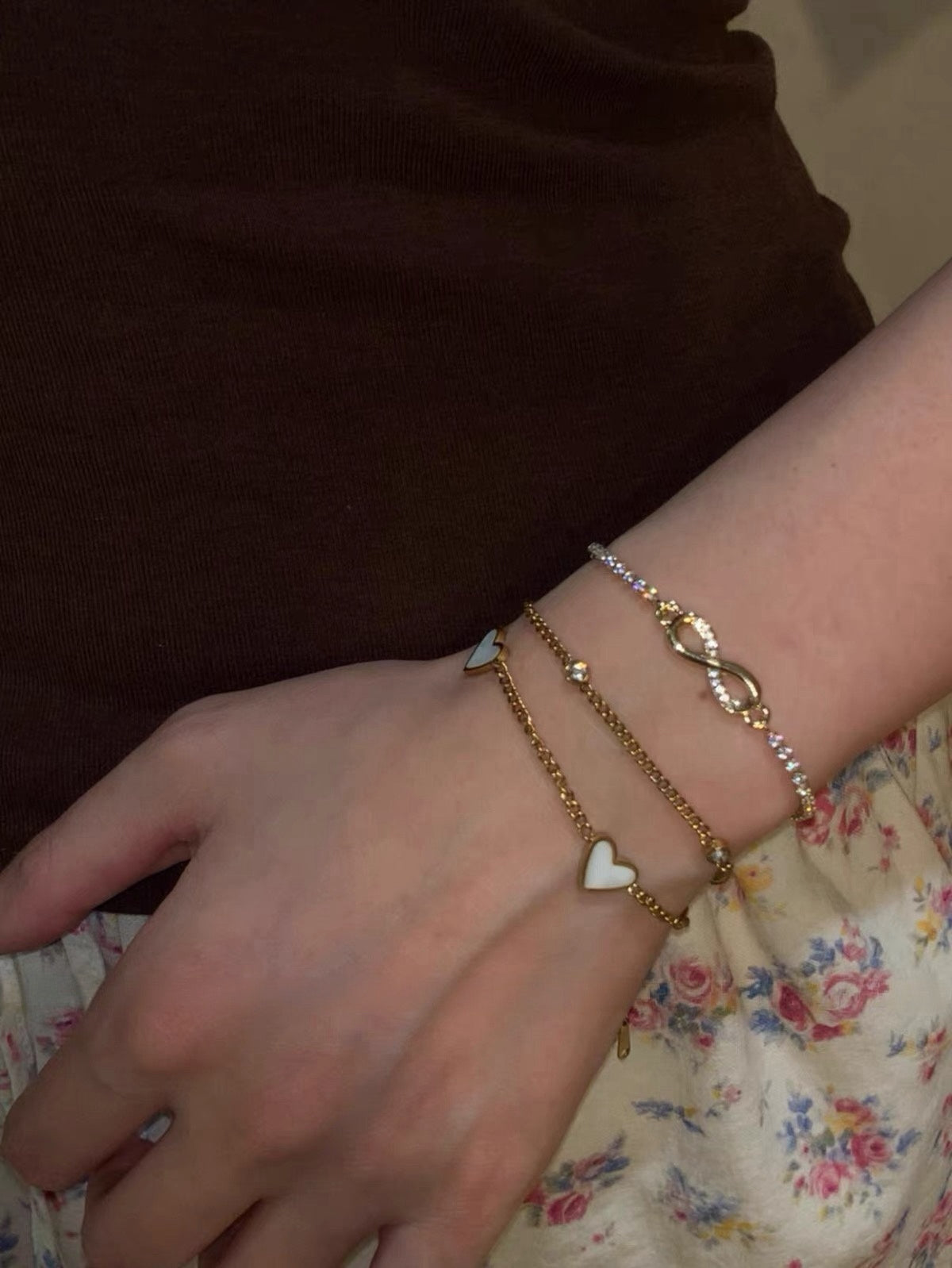 Love Orbit Heart Zircon Bracelet