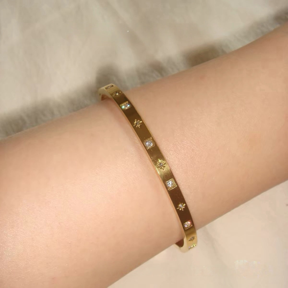 Golden Starlet Bracelet Stack
