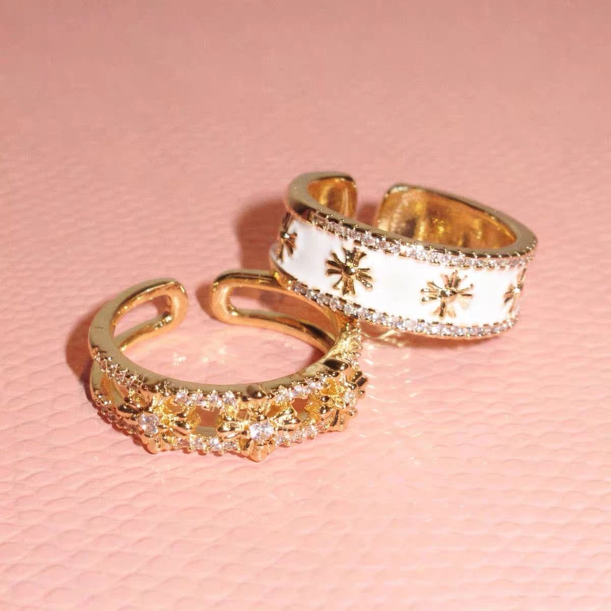 Starry Halo Ring Set